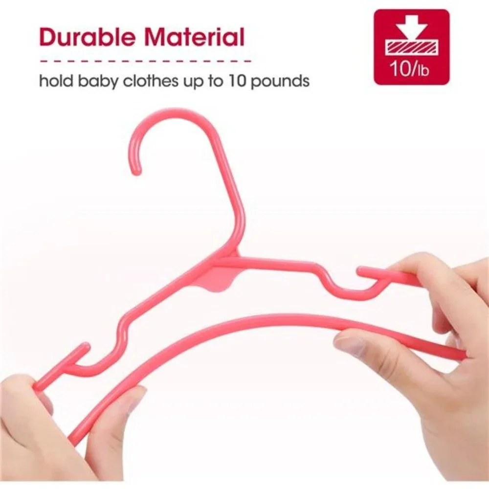 60 Pack, Ultra Thin No Slip Infant Nursery Clothes Hangers